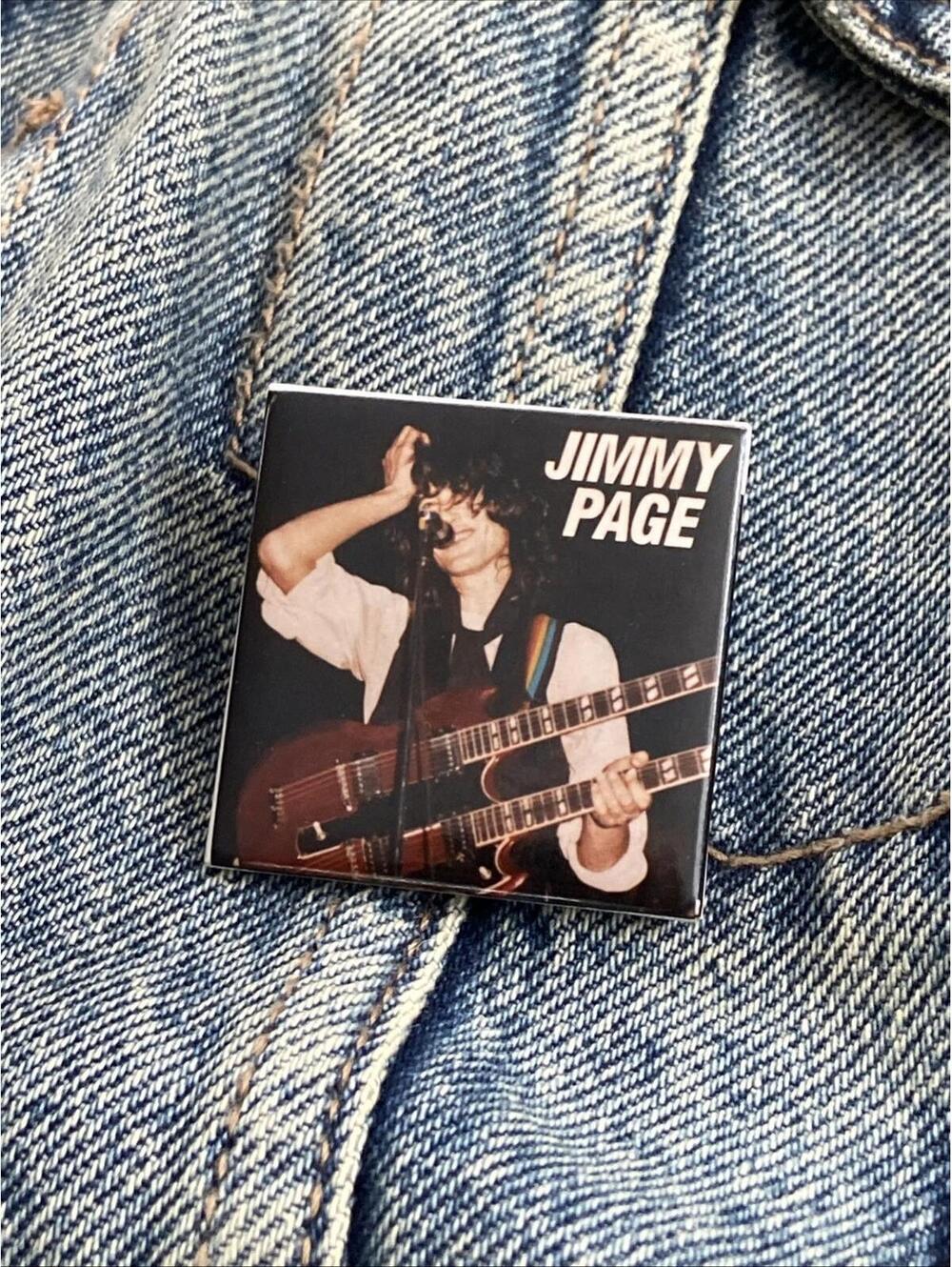 Jimmy Page Vintage Retro Pin Pinback Button Badge #250 Led Zeppelin British Rock